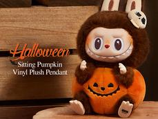 POP MART Halloweenハロウィン　ラブブ Happy Halloween Party SeLAries-Sitting Pumpkin Vinyl Plush
